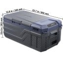 Frigorifero portatile 15 l 602×328×263 mm blu grigio compatto per auto per viaggi campeggio e lunghe percorrenze 2