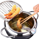 Friteerauskeitin lämpömittarilla 2,2 litraa 2