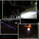 Front Bicycle Torch with Handlebar Mount Zoom Function and 3 Lighting Modes Range 100 m Battery Life up to 6 Hours Powered by 3 AAA Batteries Black 7
