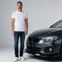 Front Bumper Protective Trim, 3-Piece Spoiler and Splitter made of PP Plastic, Gloss Black, for BMW 3 Series G20 G21 320i 325i 2019–2022 4