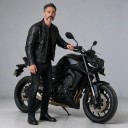 Front spoiler med downforce til naked motorcykel med winglety, 376 mm, ABS plast 3 mm, mat sort, til Yamaha MT-09 2017–2020 og MT-09 SP 4
