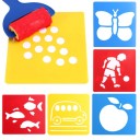 Frugttegningsstencils 6 stk. 2