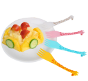 Fruitprikkers 12 stuks vorken in de vorm van een giraffe 11 cm plastic gekleurde fruitprikkers salades desserts keukenaccessoires 2