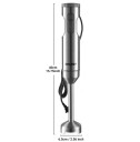 Frullatore a immersione 500 ml 6,5 × 40 cm in acciaio inox set multifunzionale per frullare, montare e tritare alimenti 4