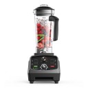 Frullatore da tavolo BioloMix 2200 W 3 HP con timer e regolazione della velocità Contenitore 2 l senza BPA Nero Per smoothie e tritatura del ghiaccio 1