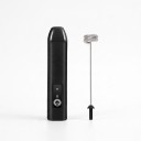 Frullatore elettrico per latte e sbattitore 2 in 1 Spirale e frusta 3 velocità Ricarica USB-C Acciaio inossidabile Per caffè e uova 3
