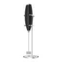 Frullatore manuale per latte a batteria 2x AA con supporto Lunghezza 21,5 cm Frusta a spirale 12.000 giri/min Nero Per caffè cappuccino e matcha 1