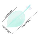 Frunză din plastic cu ventuză 7,2 x 18,5 cm pentru reptile, decor teraristic, platformă de încălzire pentru reptile 8