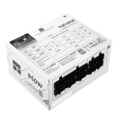 Fuente de alimentación blanca de 850W para caja de PC ATX 3.0 PCI-e 5.0 100–240 V Dimensiones compactas 10 x 12,5 x 6,4 cm Fuente de alimentación estable y potente 2