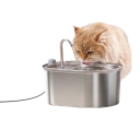 Fuente inteligente para gatos con comedero automático 3,2 l Bebedero de acero inoxidable Alimentación por USB Funcionamiento silencioso 1,5 W Flujo de agua dinámico 2