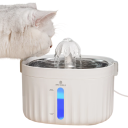 Fuente para gatos de 2 l de acero inoxidable, bebedero automático, filtro de 6 etapas, 4 chorros de agua, funcionamiento silencioso, agua potable limpia, enchufe UE. 4