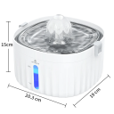 Fuente para gatos de 2 l de acero inoxidable, bebedero automático, filtro de 6 etapas, 4 chorros de agua, funcionamiento silencioso, agua potable limpia, enchufe UE. 5
