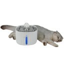 Fuente para gatos de 2 l de acero inoxidable, bebedero automático, filtro de 6 etapas, 4 chorros de agua, funcionamiento silencioso, agua potable 2