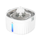 Fuente para gatos de 2 l de acero inoxidable, bebedero automático, filtro de 6 etapas, 4 chorros de agua, funcionamiento silencioso, agua potable 3