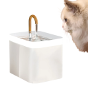 Fuente para gatos ultra silenciosa de 1,5 l con filtro recirculante USB Dispensador de agua automático 3 modos de flujo Protección contra sobrecalentamiento Agua limpia 4
