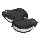 Fuerte funda para manillares de motocicleta 25,5 x 25 x 7,5 cm Impermeable a prueba de viento negra protección de manos 1