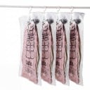 Függőleges vákuumos tárolószatyor ruhákhoz 5 vállfához, 110 x 70 cm, PE+PET, átlátszó, szekrényorganizáló dzsekikhez és kabátokhoz 5
