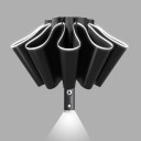 Fuldautomatisk paraply med LED-lommelygte 1