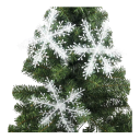 Fulgi de zăpadă mari 9 buc 15 cm Ornamente de Crăciun suspendate strălucitoare albe pentru brad Decor pentru casă birou și sărbători 2