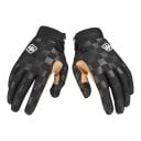 Full-Finger Gloves with a Checkered Pattern Throughout with Ribbed Cuff and Reinforced Thumb for Motocross and Cycling 4