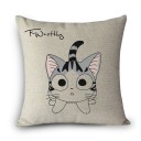 Funda de almohada con lindo gatito J3400 6