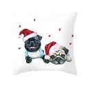 Funda de almohada navideña Perro 9