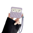 Funda de cuero antideslizante para AirPods 3, a prueba de polvo, resistente, protege el cargador de rayones, manchas y golpes, permite el acceso a todos los puertos 10