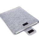 Funda de fieltro para tableta y MacBook Air Pro de 15 pulgadas Funda protectora delgada de fieltro suave Estuche elegante Color neutro 4