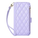 Funda de libro acolchada para Samsung Galaxy A37 Resistente Con bolsillo con cremallera Bolsillos para tarjetas Cierre magnético Correa 7