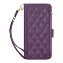 Funda de libro acolchada para Samsung Galaxy A55 Resistente Con bolsillo con cremallera Bolsillos para tarjetas Cierre magnético Correa 10