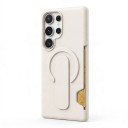 Funda de plástico para Samsung Galaxy S24+ con soporte para tarjeta Correa deslizante como soporte para el dedo Soporte para carga magnética 1