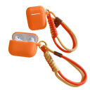 Funda de silicona cómoda con correa para la mano para Apple AirPods 4, protección contra arañazos y daños 7