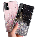 Funda de silicona con purpurina para Samsung Galaxy A04 4
