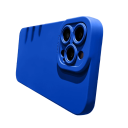 Funda de silicona mate con protección de lente para iPhone 15 Plus 6
