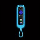 Funda de silicona para control remoto de 14 x 4,5 cm con diseño de orejas de gato que brilla en la oscuridad para TCL Hisense Roku TV, diseño 2