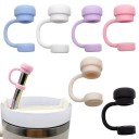 Funda de silicona para pajita 12 x 65 x 10 mm Protección para pajitas Tapón higiénico Funda reutilizable para pajitas para viajes 2