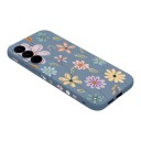 Funda de silicona para Samsung Galaxy A35 Diseño de flores de colores Resistente y delgada Bordes de cámara de 1,5 mm Inscripción lateral Flower 9