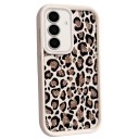 Funda de silicona para Samsung Galaxy S26 con diseño de leopardo Marco protector de cámara Bordes elevados Funda de móvil con estampado 1