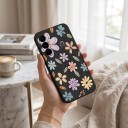 Funda de silicona protectora para Samsung Galaxy A36 Flores de colores dibujadas Resistente Paredes delgadas Bisel alrededor de las lentes 1,5 4