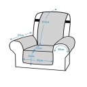 Funda de silla antideslizante colorida de 55 x 200 cm, funda protectora con correas, cojín acolchado para el hogar 3
