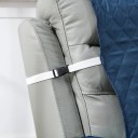 Funda de silla antideslizante colorida de 55 x 200 cm, funda protectora con correas, cojín acolchado para el hogar 4