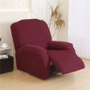 Funda de sillón relax de 4 piezas de color, fabricada en material elástico y suave. 4