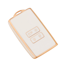 Funda de TPU para mando a distancia para Renault y Dacia con llavero, compatible con Koleos, Kadjar, Clio, Captur, Megane, Talisman, Espace, Zoe, Scenic 4, Arkana, Sandero 7
