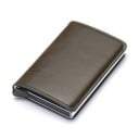 Funda de viaje para documentos de ecocuero con un compartimento interno rígido Estuche con bordes acolchados Dimensiones compactas 10 x 6,5 x 1,8 4