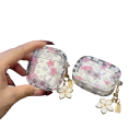 Funda estampada para AirPods Pro 2 con llavero Protección contra arañazos y golpes A prueba de polvo Resistente Instalación y desmontaje fáciles 2