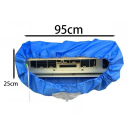 Funda impermeable para aire acondicionado 95 x 25 cm con válvula de drenaje Funda protectora para el mantenimiento y limpieza de la unidad de aire acondicionado 3