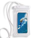 Funda impermeable para móvil 21 x 11 cm transparente con larga cuerda para el cuello y cierre con dos candados para proteger el teléfono 9