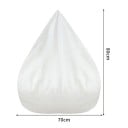 Funda interior para puff 70 x 80 cm con cremallera para relleno de espuma y textil para uso universal 2