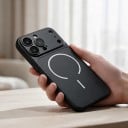 Funda magnética para iPhone 17 Pro compatible con MagSafe Cristal nano mate Carga inalámbrica Alineación precisa Protección trasera 15