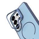 Funda Magnética para Samsung Galaxy A06 Resistente Soporte Plegable de Marco de Cámara Soporte para Carga Inalámbrica Funda para Móvil 2